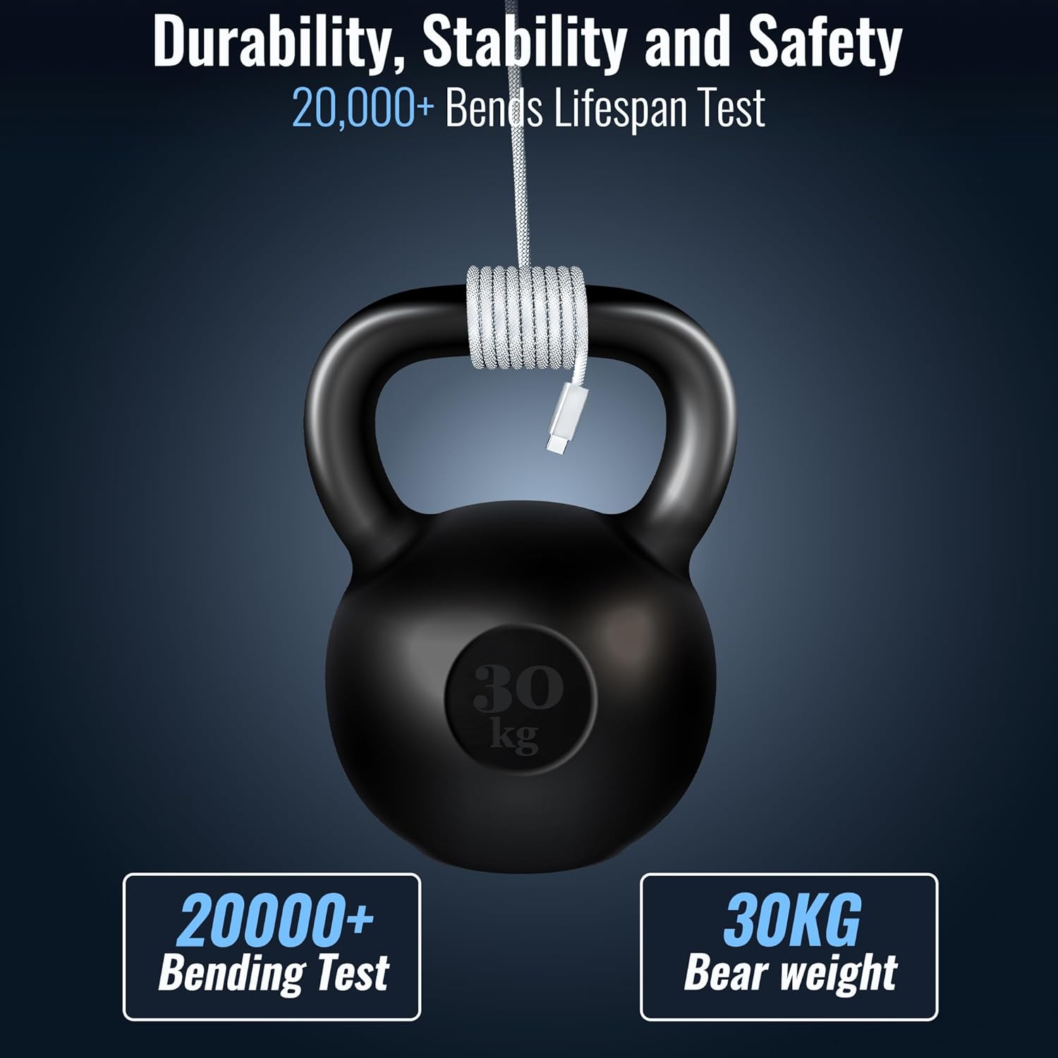 Magnetic USB C to USB C Fast Charging Cable 3.3ft/1m